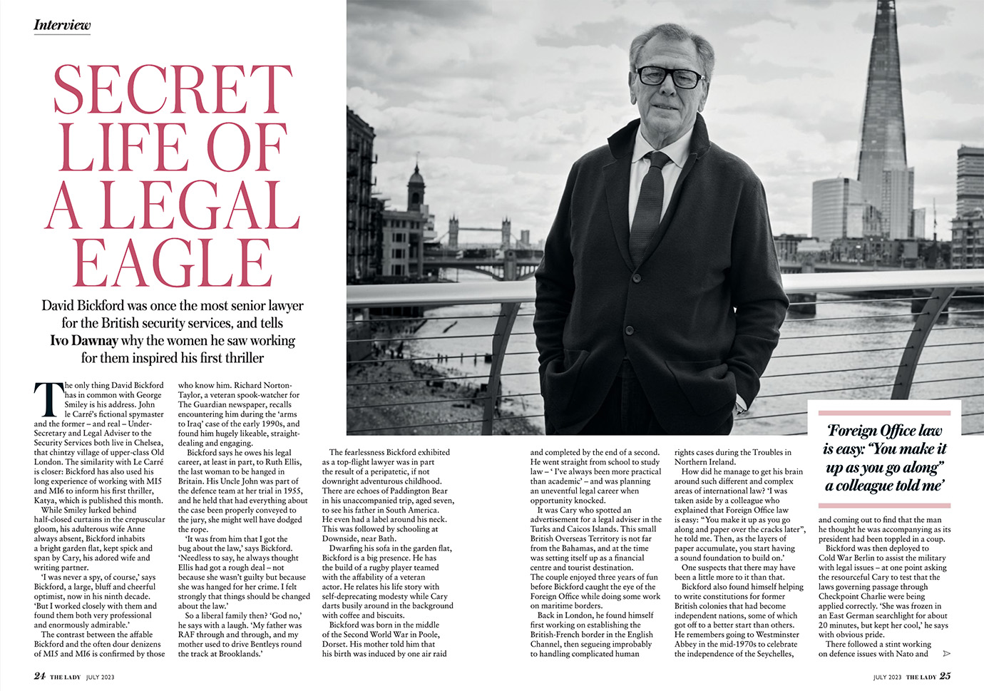 Secret life of a Legal Eagle – David Bickford